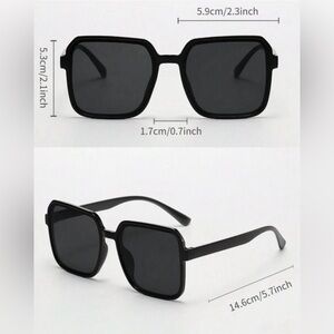 Chic and Stylish Black Square Sunglasses